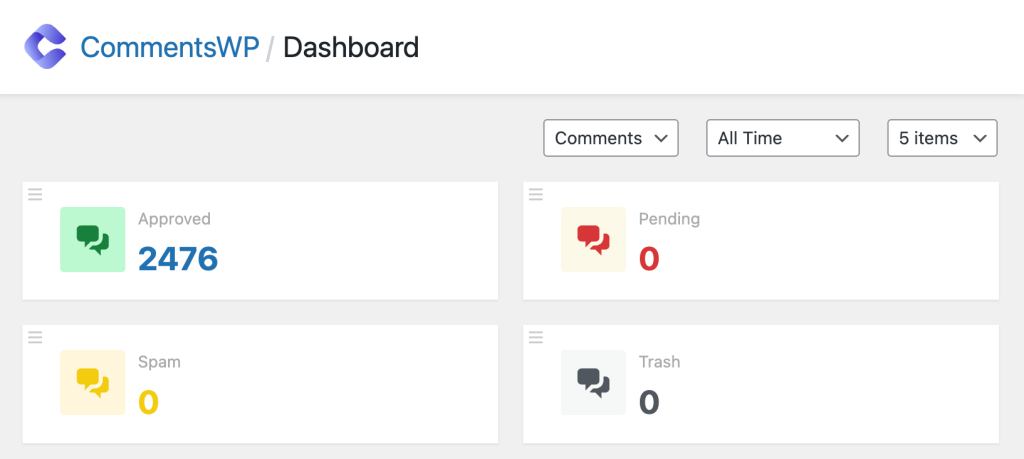 Screenshot of the refreshed look of the admin area of the plugin